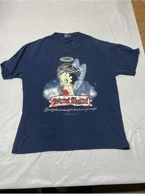 Hanes Navy 'Sweet Angel' Betty Boop Graphic Tee